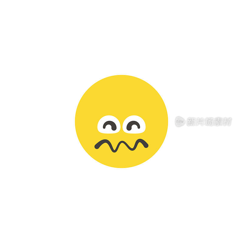 Emoticon大脸平面设计风格