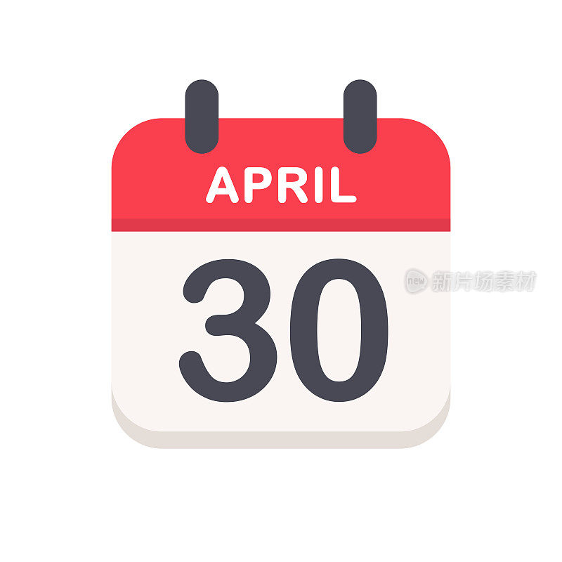 4月30日-日历图标