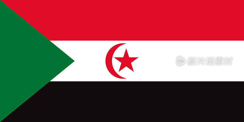 西撒哈拉非洲国旗