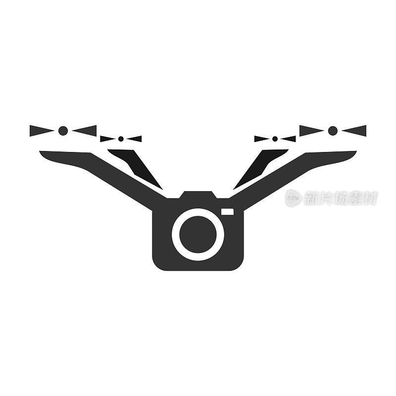 摄影无人机标志图标插图品牌身份
