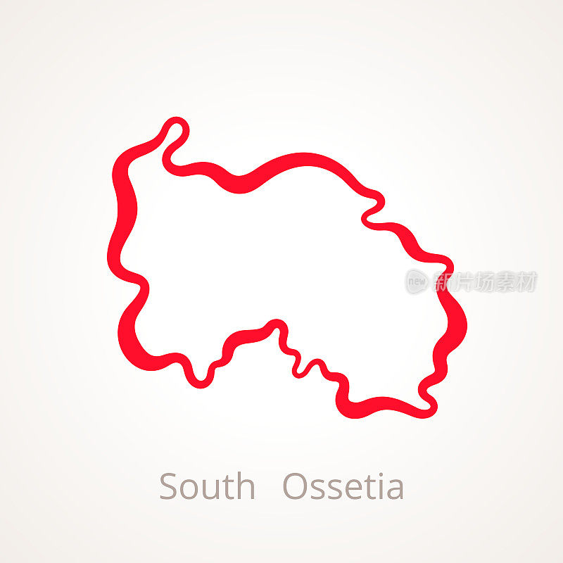 南奥塞梯-概要地图