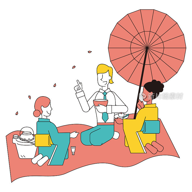 一个外国人在日本举行的商务活动(MICE)上体验茶道的插图