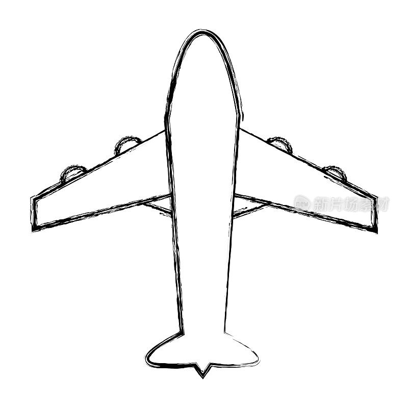 Figure飞机旅行运输在空中飞行