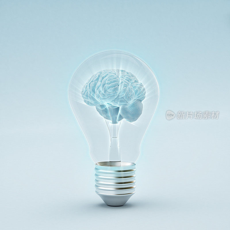 灯泡内部有一个大脑，同时产生发光效果