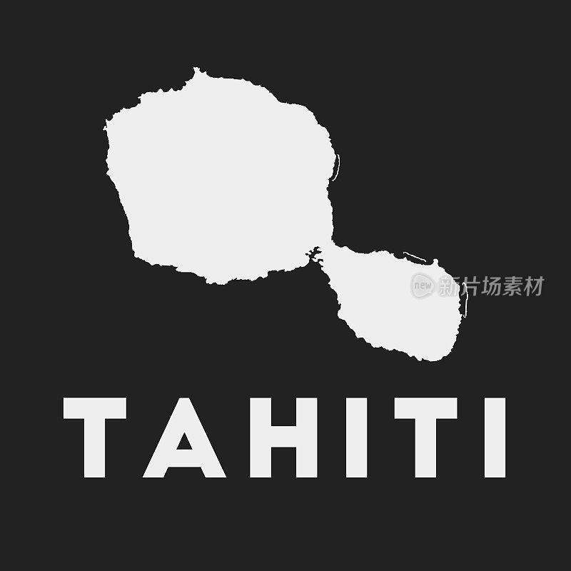 塔希提岛图标。