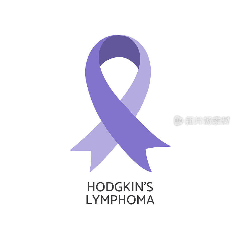 霍奇金淋巴瘤意识标志。