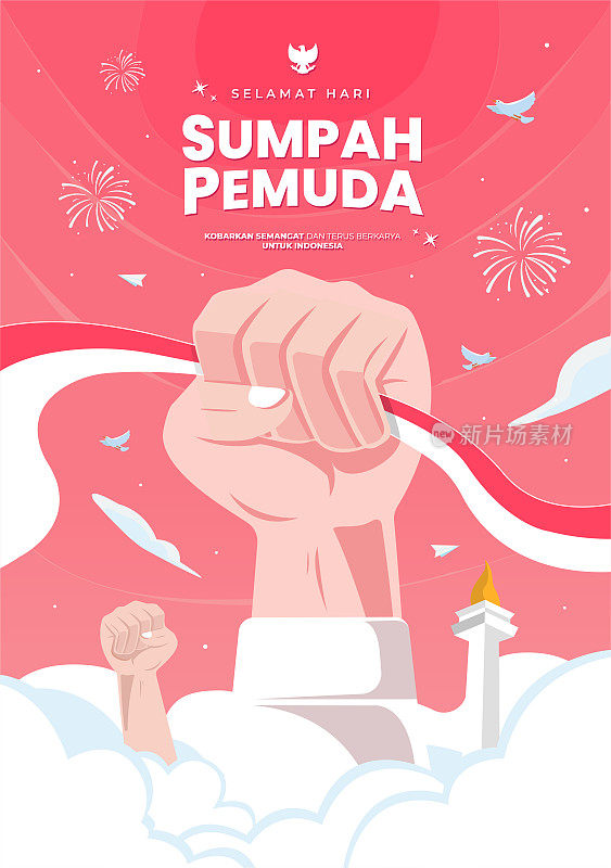 快乐印尼青年宣誓日概念说明