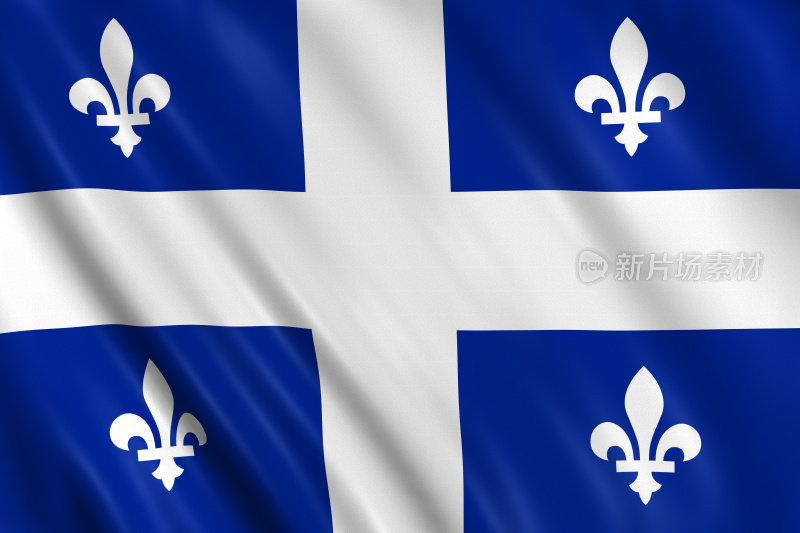 国旗的魁北克