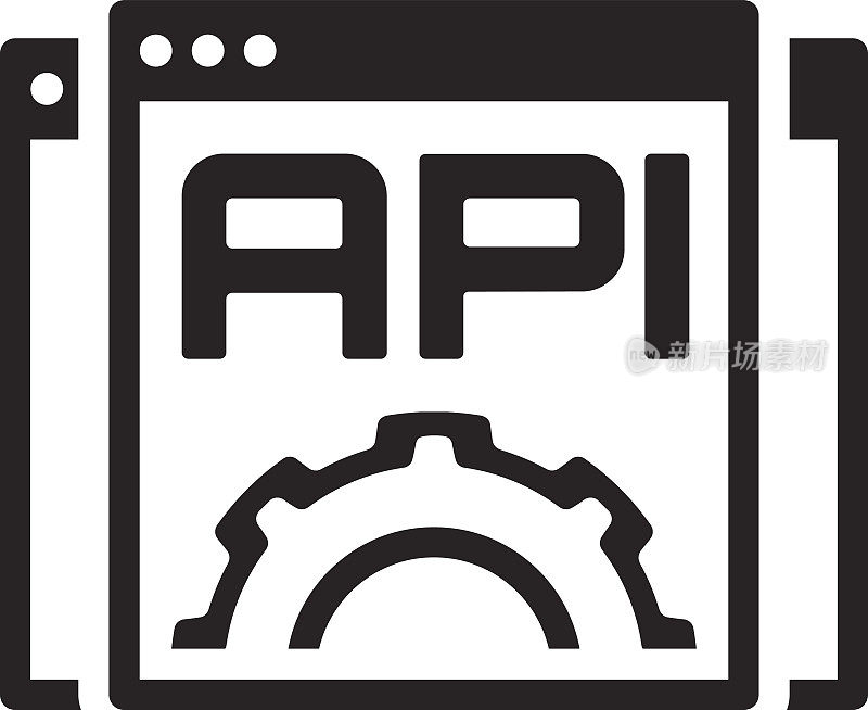 设置API图标。平面设计