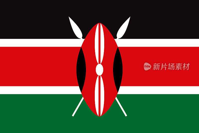 肯尼亚非洲国旗