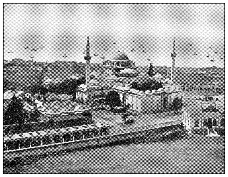 古旧的君士坦丁堡(伊斯坦布尔)旅行照片:马尔马拉海