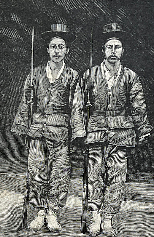 两名韩国士兵