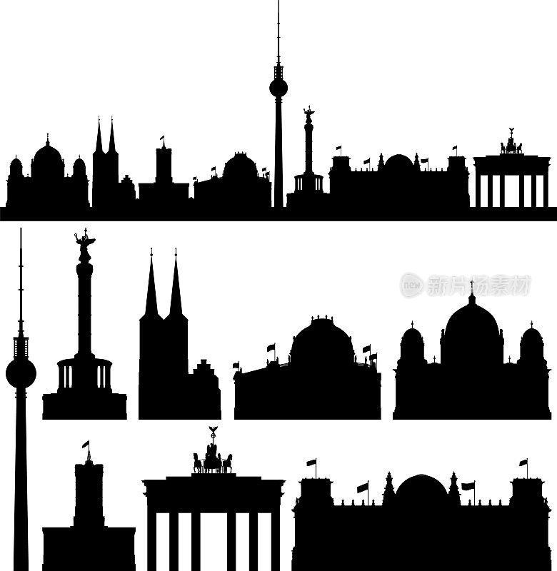 柏林(所有建筑都是完整且可移动的)