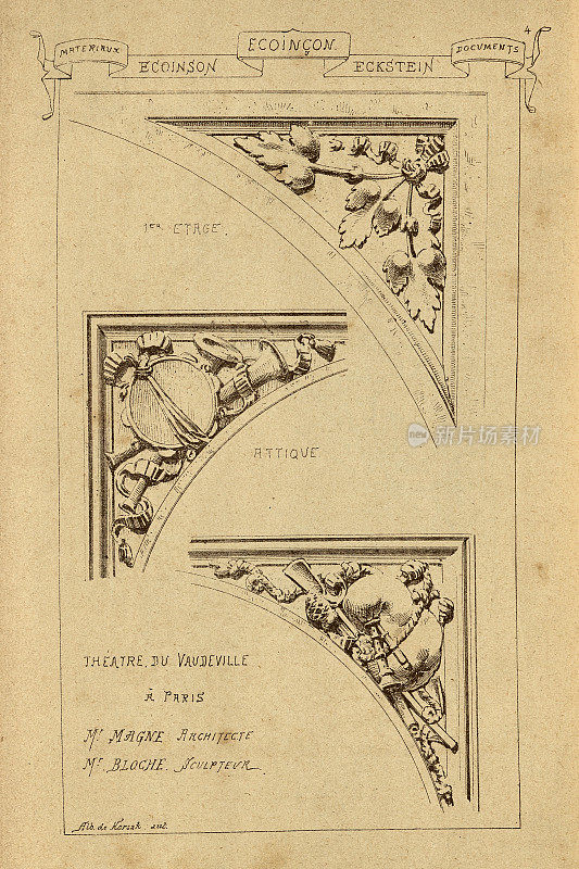 建筑基石，经济会议，建筑史，装饰和设计，艺术，法国，维多利亚，19世纪