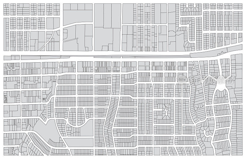 城市地块地图