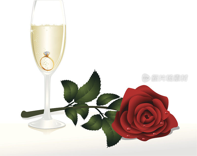 玫瑰和香槟