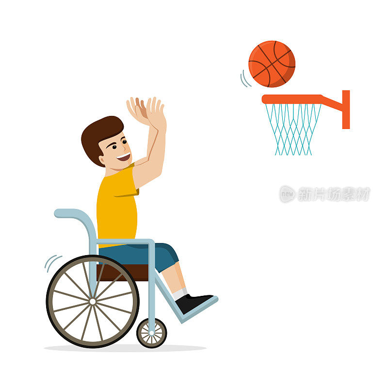 残疾人打篮球