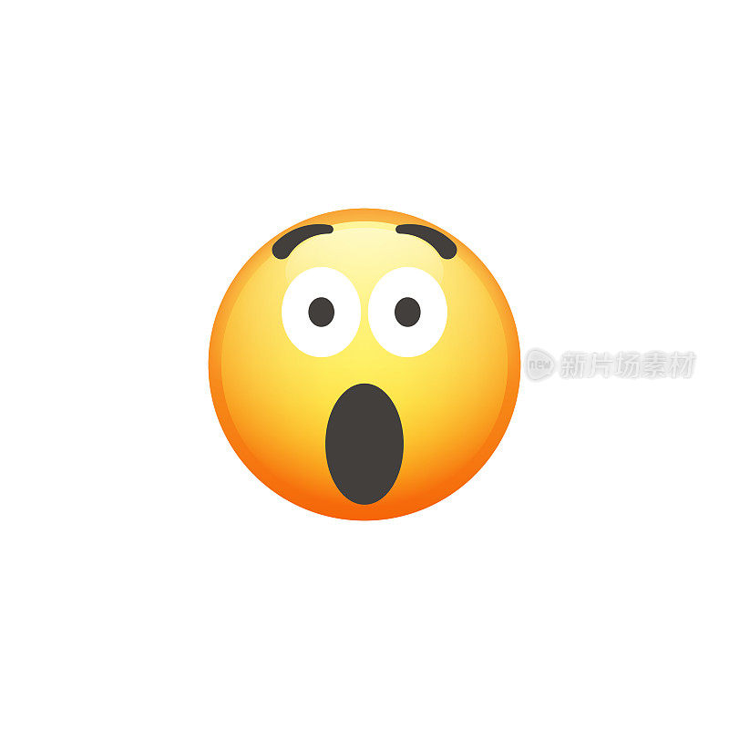 Emoticon裁剪设计元素可爱和色彩渐变