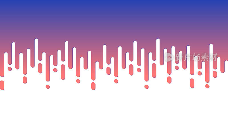 抽象圆角线-半色调过渡-紫色无缝背景