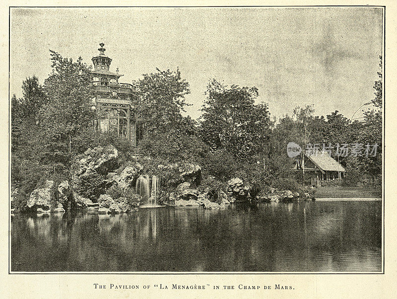 1889年世界博览会，19世纪维多利亚时代，巴黎马尔斯广场，梅纳吉尔馆