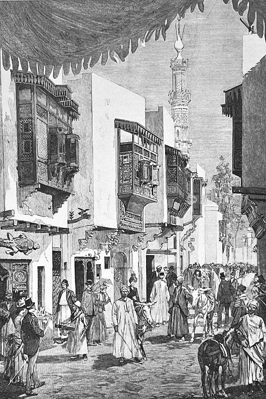 1889年的巴黎世界博览会，开罗大街上的战神广场