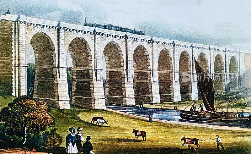 利物浦-曼彻斯特线路上的第一条铁路高架桥