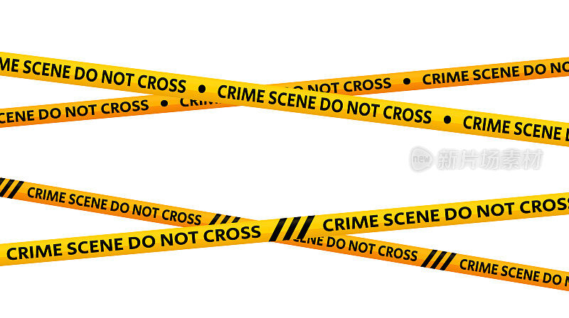 警戒线不会越过警戒线。黄色和黑色交叉警告条纹。危险区域或犯罪现场条纹背景。警告标志。向量