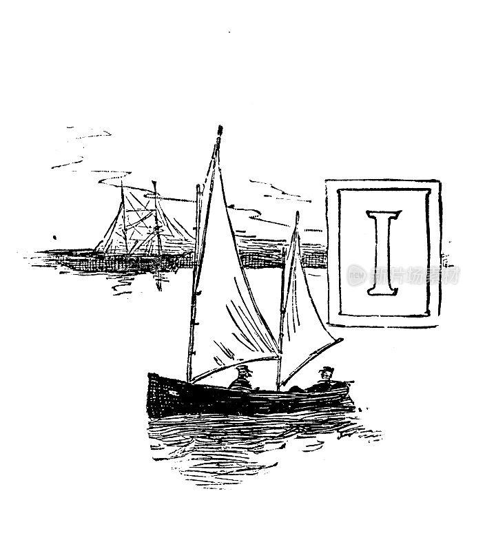 1897年的运动和消遣:帆船，第一封信