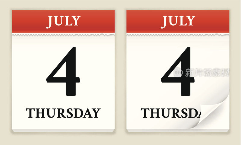 终极7月4日日历设计