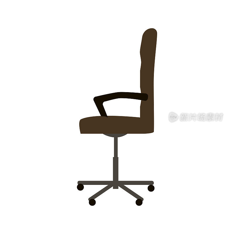 扶手椅为办公室图标向量。