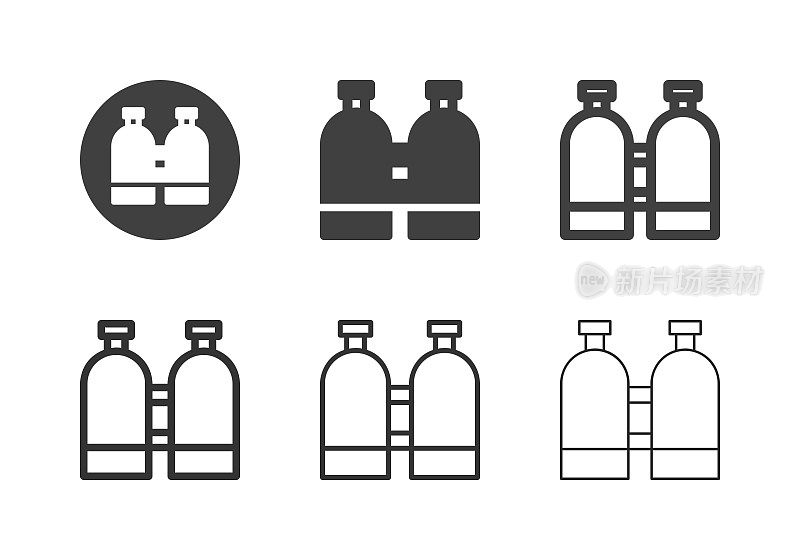 氧气罐图标-多系列