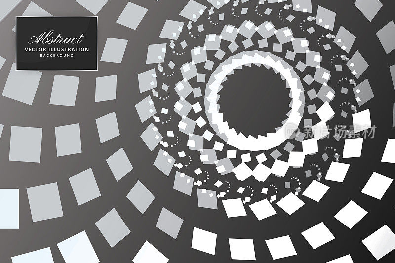 抽象方形无缝图案背景