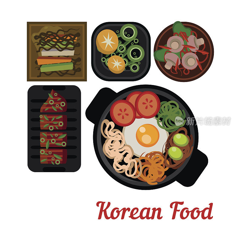 食物说明韩国食物载体