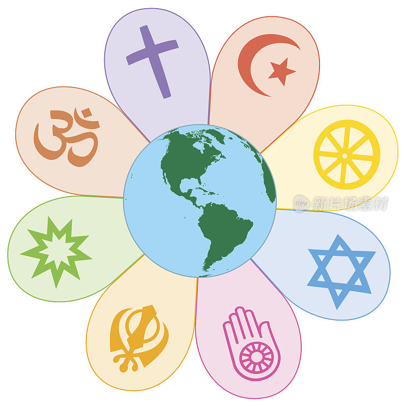 世界宗教团结和平花象征