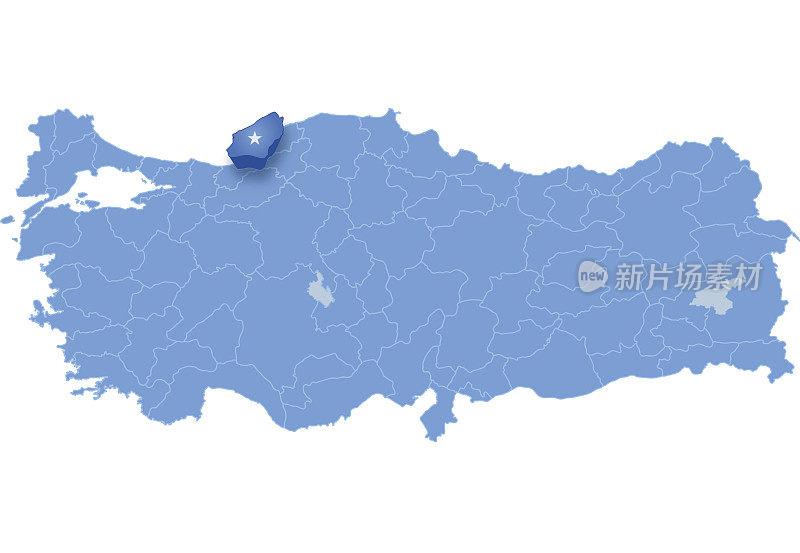 土耳其地图，宗古尔达克