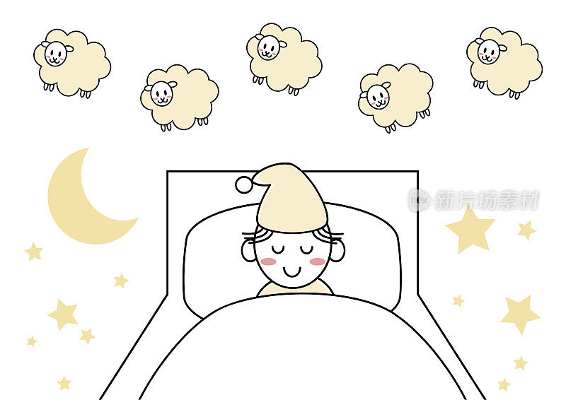 睡眠说明(一只羊，两只羊，三只羊)
