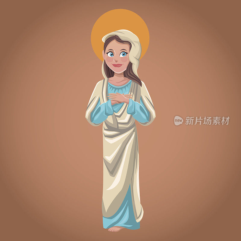圣母玛利亚精神囊的形象