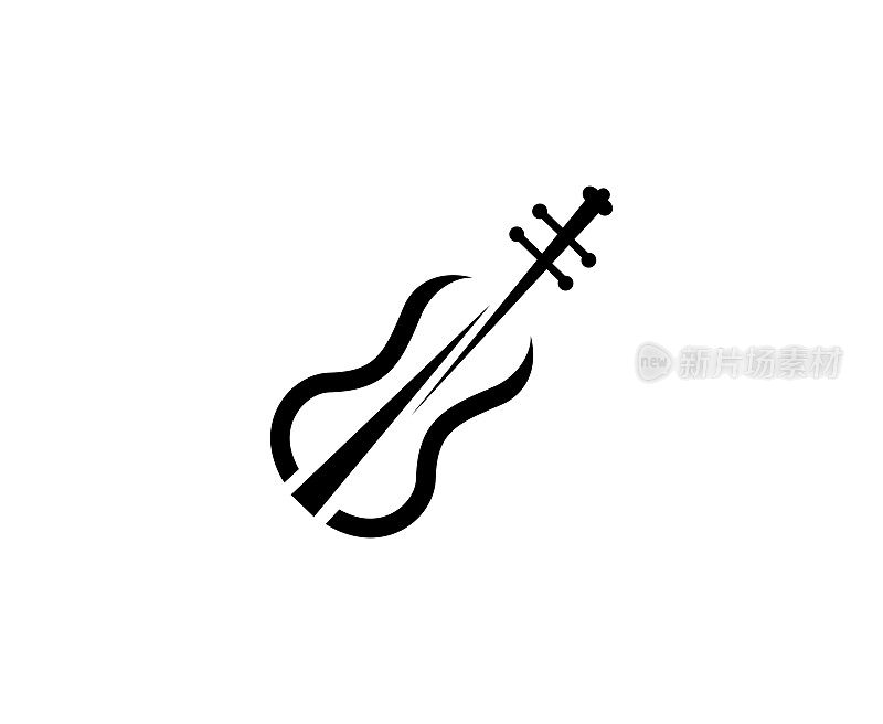 小提琴的图标