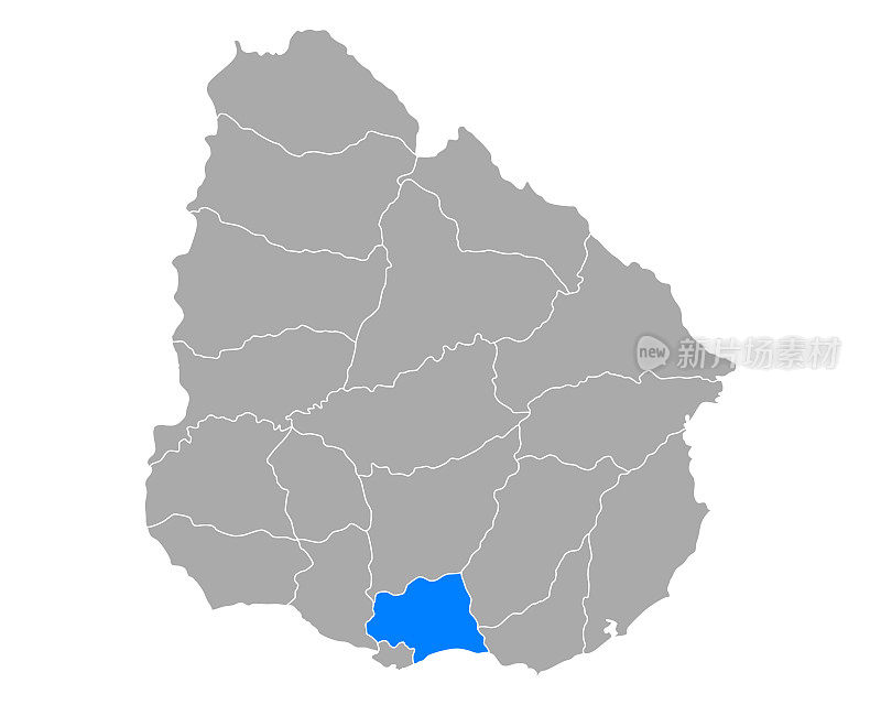 乌拉圭Canelones地图