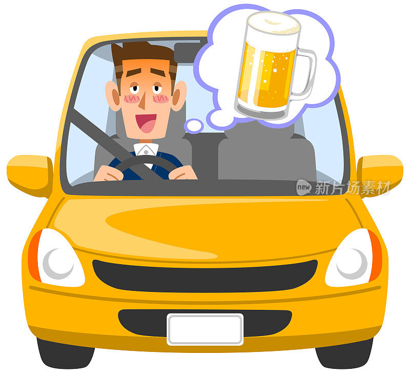 男性司机酒后驾车