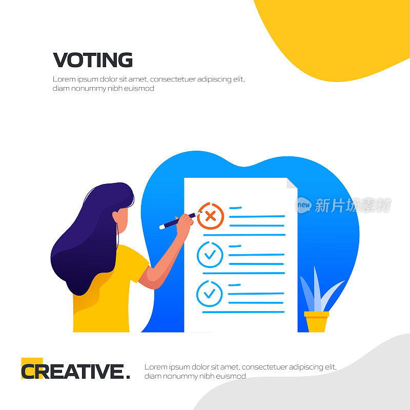 客户满意度，投票概念矢量插图网站横幅，广告和营销材料，在线广告，社交媒体营销等。