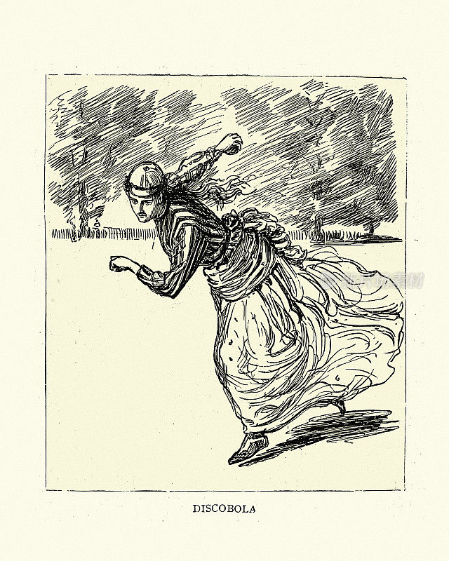 十九世纪，维多利亚时代女子板球，投球手跑过来投球