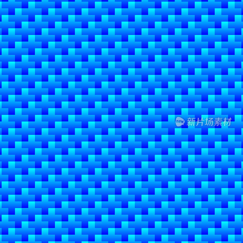 矩阵模式的加号，每个都有一个绿松石到蓝色梯度。