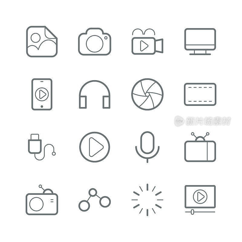 多媒体图标