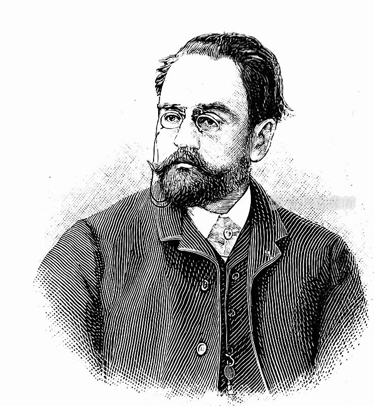 法国作家左拉。e