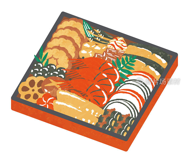 日本新年的传统饭盒