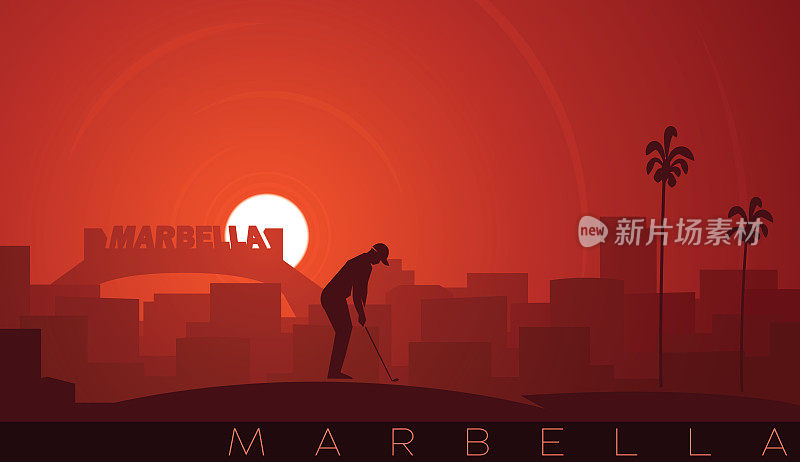 玛贝拉低太阳天际线场景