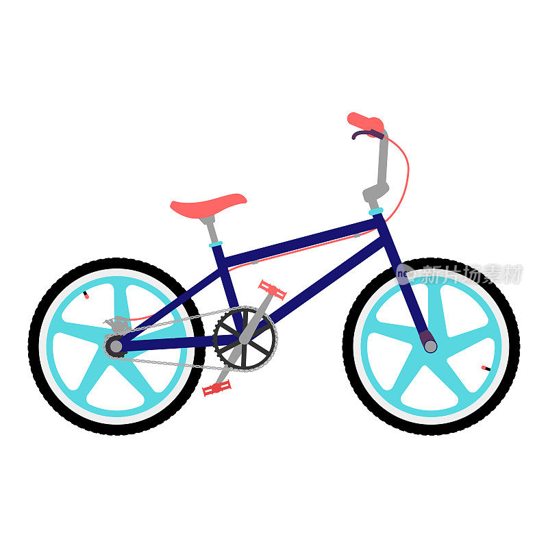 插图的自行车