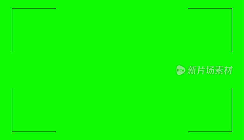 绿色屏幕空白背景，空数字视频模板模型矢量插图