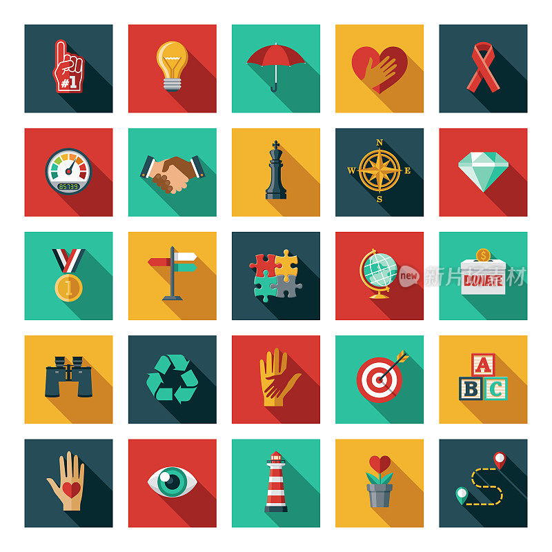 核心价值观图标集